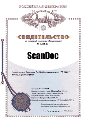 ScanDoc-Markenzertifikat