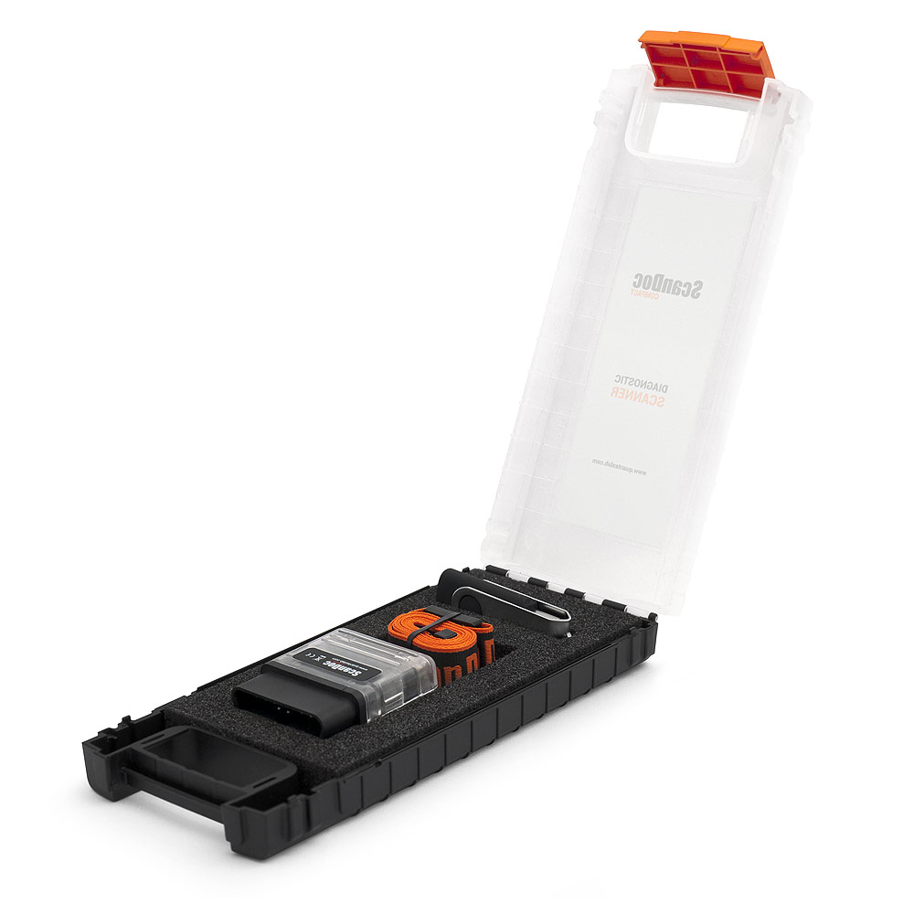 ScanDoc Compact car scanner in a case